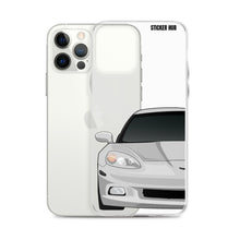 Load image into Gallery viewer, Silver C6 Corvette - iPhone Case