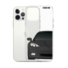 Load image into Gallery viewer, Black C6 Corvette - iPhone Case