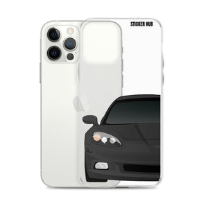 Black C6 Corvette - iPhone Case