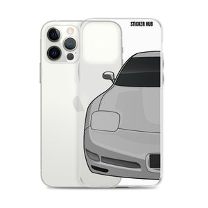 Silver C5 Corvette Z06 - iPhone Case