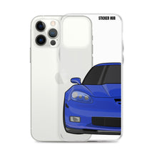 Load image into Gallery viewer, LeMans Blue C6 Corvette Z06 iPhone Case