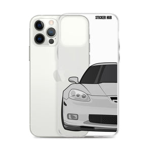 Silver C6 Corvette Z06 - iPhone Case