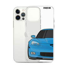 Load image into Gallery viewer, Jet Stream Blue C6 Corvette Z06 - iPhone Case