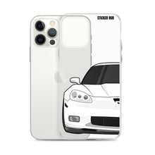 Load image into Gallery viewer, White C6 Corvette Z06 - iPhone Case