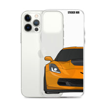 Load image into Gallery viewer, Sebring Orange C7 Corvette Z06 - iPhone Case