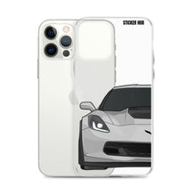 Load image into Gallery viewer, Silver C7 Corvette Z06 - iPhone Case