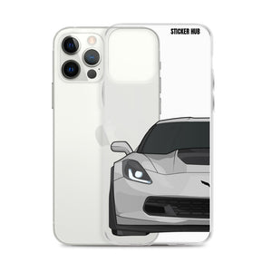 Silver C7 Corvette Z06 - iPhone Case