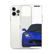 Load image into Gallery viewer, Admiral Blue C7 Corvette Z06 - iPhone Case