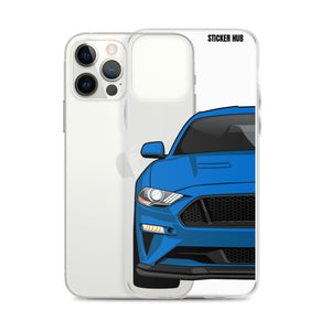 Blue 18-21 Mustang 5.0 - iPhone Case