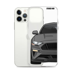 Gray 18-21 Mustang 5.0 - iPhone Case