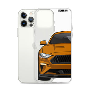 Orange 18-21 Mustang 5.0 - iPhone Case