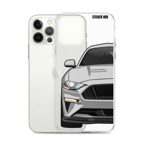 Silver 18-21 Mustang 5.0 - iPhone Case