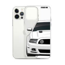 Load image into Gallery viewer, White 13-14 Mustang 5.0 - iPhone Case