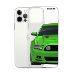 Green 13-14 Mustang 5.0 - iPhone Case