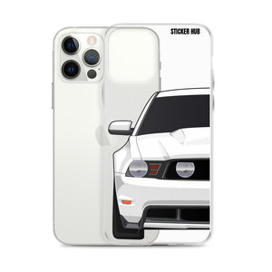 White 11-12 Mustang 5.0 - iPhone Case