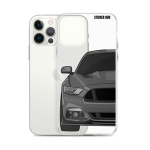 Gray 15-17 Mustang 5.0 - iPhone Case