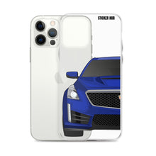 Load image into Gallery viewer, Wave Blue Cadillac CTS-V - iPhone Case