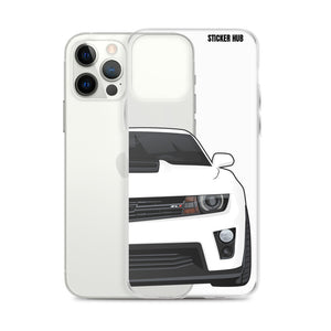 White 5th Gen Camaro ZL1 - iPhone Case