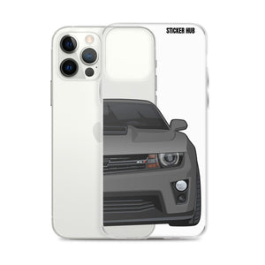 Ashen Grey 5th Gen Camaro ZL1 - iPhone Case