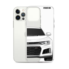 Load image into Gallery viewer, White 6th Gen Camaro ZL1 - iPhone Case