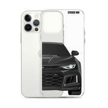 Load image into Gallery viewer, Black 6th Gen Camaro ZL1 - iPhone Case