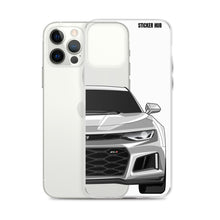 Load image into Gallery viewer, Silver 6th Gen Camaro ZL1 - iPhone Case