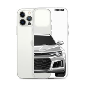 Silver 6th Gen Camaro ZL1 - iPhone Case