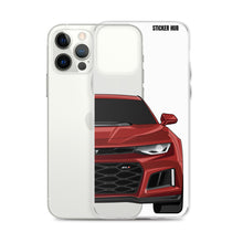 Load image into Gallery viewer, Garnet Red 6th Gen Camaro ZL1 - iPhone Case