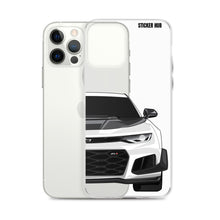 Load image into Gallery viewer, White 6th Gen Camaro ZL1 1LE - iPhone Case