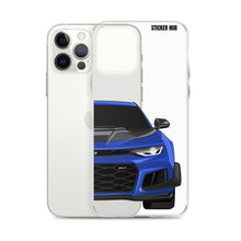 Load image into Gallery viewer, Hyper Blue 6th Gen Camaro ZL1 1LE - iPhone Case