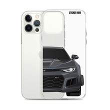 Load image into Gallery viewer, Gray 6th Gen Camaro ZL1 1LE - iPhone Case