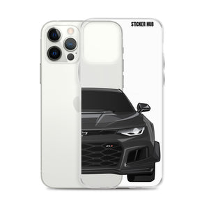 Black 6th Gen Camaro ZL1 1LE - iPhone Case