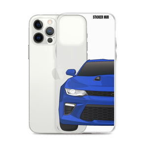 Hyper Blue 6th Gen Camaro SS - iPhone Case