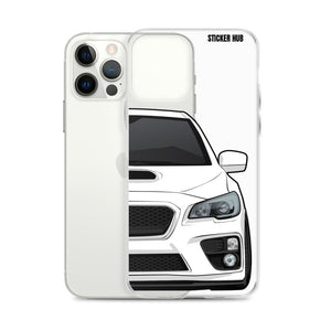 White 15-17 Subaru WRX STI - iPhone Case