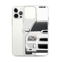 Load image into Gallery viewer, White 03-05 Subaru WRX STI - iPhone Case