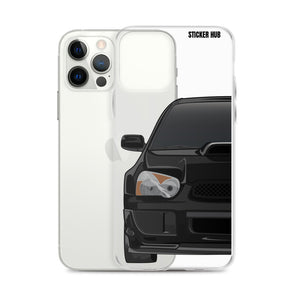 Black 03-05 Subaru WRX STI - iPhone Case