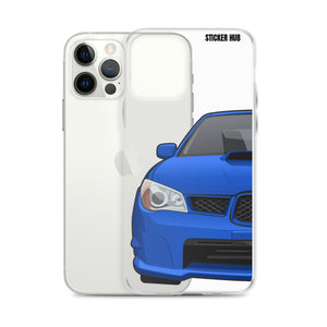 WR Blue 06-07 Subaru WRX STI - iPhone Case