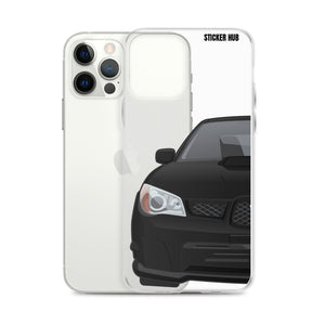 Black 06-07 Subaru WRX STI - iPhone Case