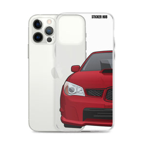 Garnet Red 06-07 Subaru WRX STI- iPhone Case