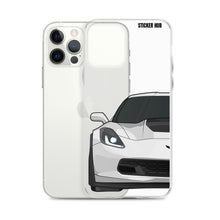 Load image into Gallery viewer, White C7 Corvette Z06 - iPhone Case