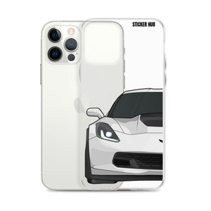 White C7 Corvette Z06 - iPhone Case