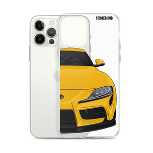 Yellow MKV Toyota Supra - iPhone Case