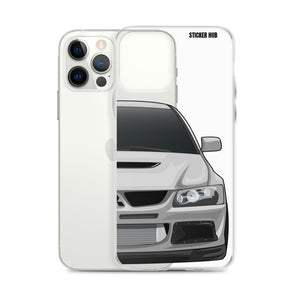 Silver Mitsubishi Evo - iPhone Case