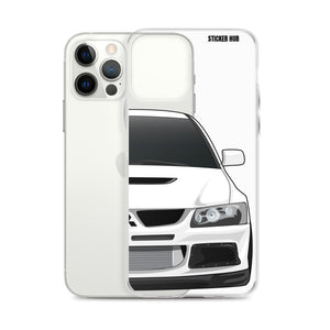 White Mitsubishi Evo - iPhone Case