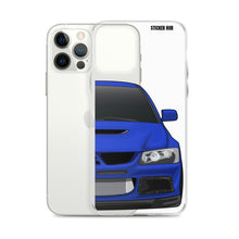 Load image into Gallery viewer, Blue Mitsubishi Evo - iPhone Case