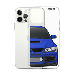 Blue Mitsubishi Evo - iPhone Case