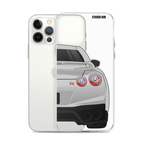 Silver R35 Nissan GTR - iPhone Case