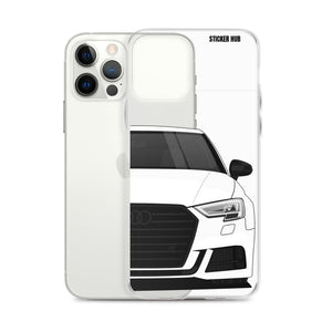 White B9 Audi S3 - iPhone Case