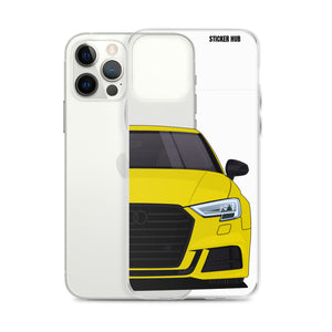 Yellow B9 Audi S3 - iPhone Case