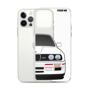 White BMW E30 - iPhone Case